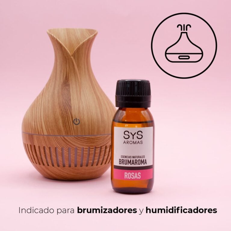 Esencia Hidrosoluble Rosas 50ml SYS Aromas indicada para humidificadores y difusores