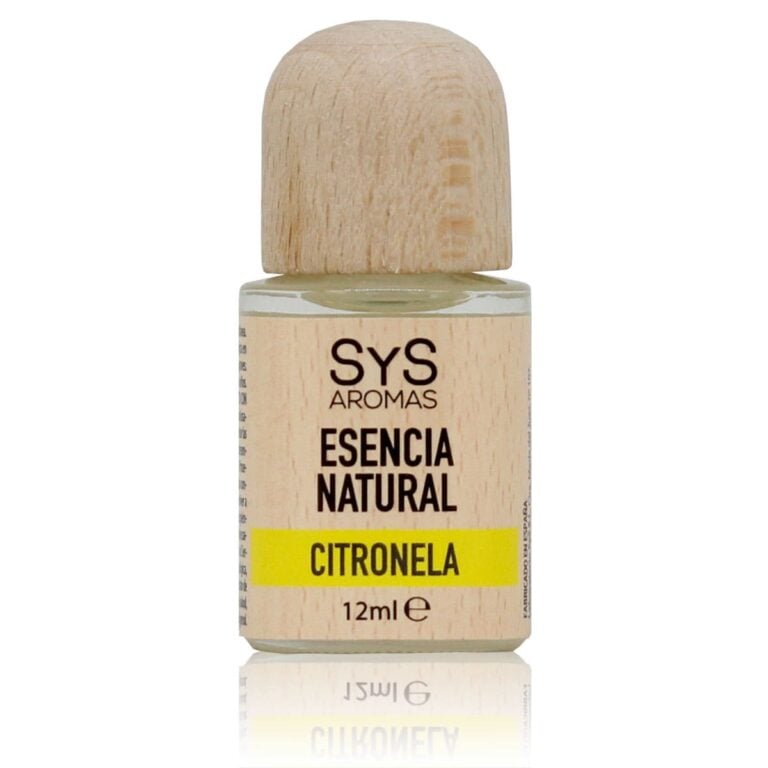 Esencia Natural Citronela 12ml SYS Aromas para quemadores y humidificadores aroma cítrico y herbal