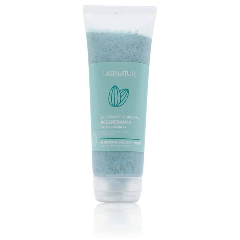 Exfoliante corporal Almendras Dulces y Yogur 250ml Labnatur natural con gránulos de coco para piel sensible