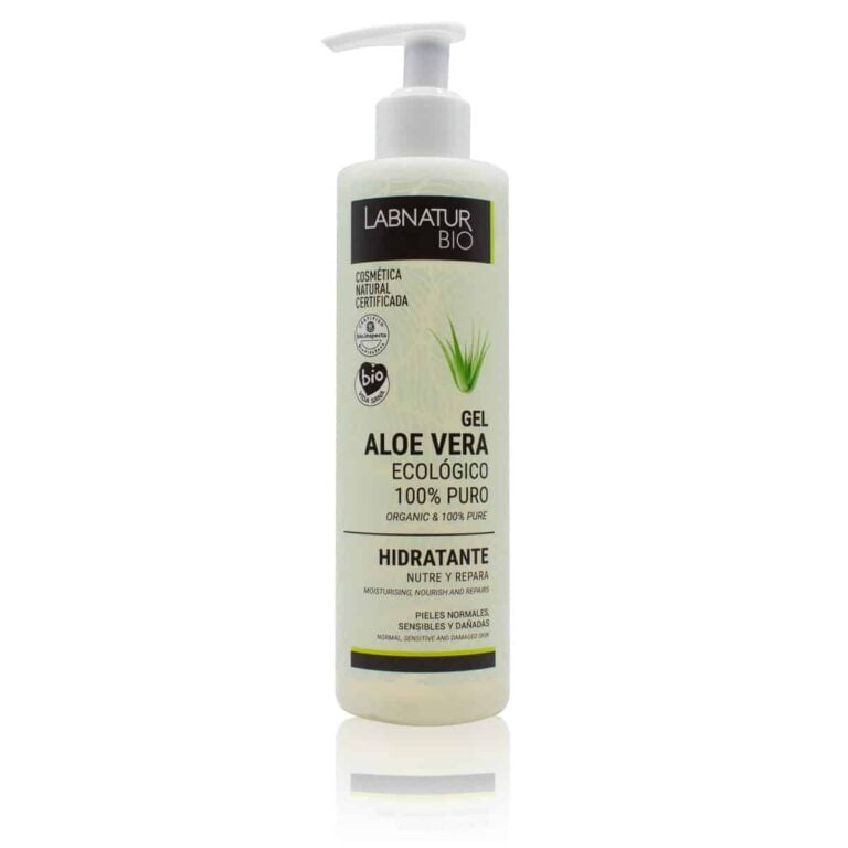 Gel Aloe Vera Ecológico 100% Puro 250ml Labnatur Bio natural certificado, ecológico y vegano para hidratar y calmar la piel.