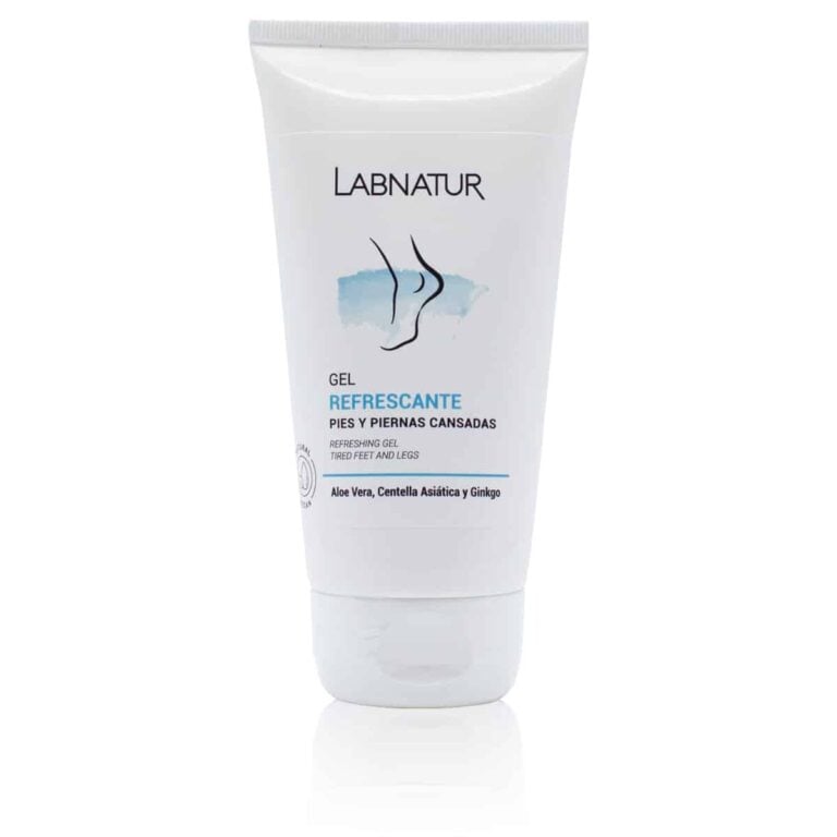 Gel Refrescante Pies y Piernas Cansadas 150ml Labnatur con aloe vera, ginkgo biloba, centella asiática y urea.