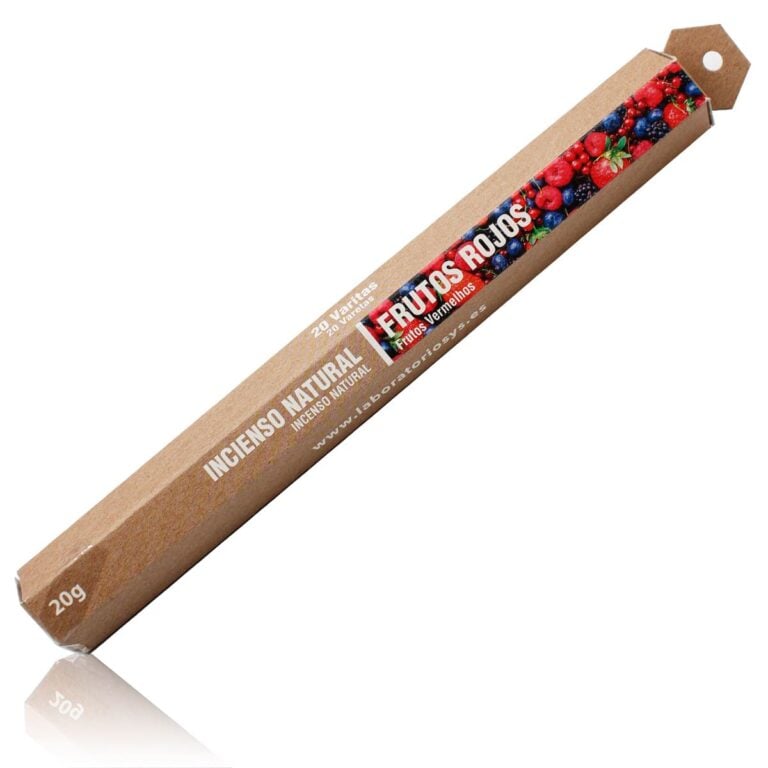 Incienso Natural Frutos Rojos 20 Sticks SYS Aromas aroma afrutado y dulce
