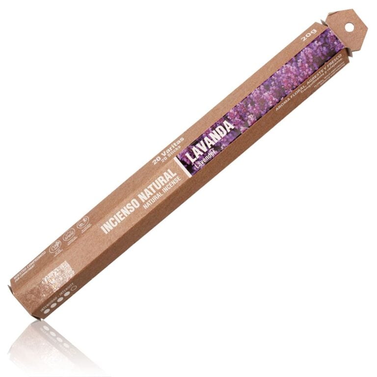 Incienso Natural Lavanda 20 Sticks SYS Aromas aroma floral y agreste