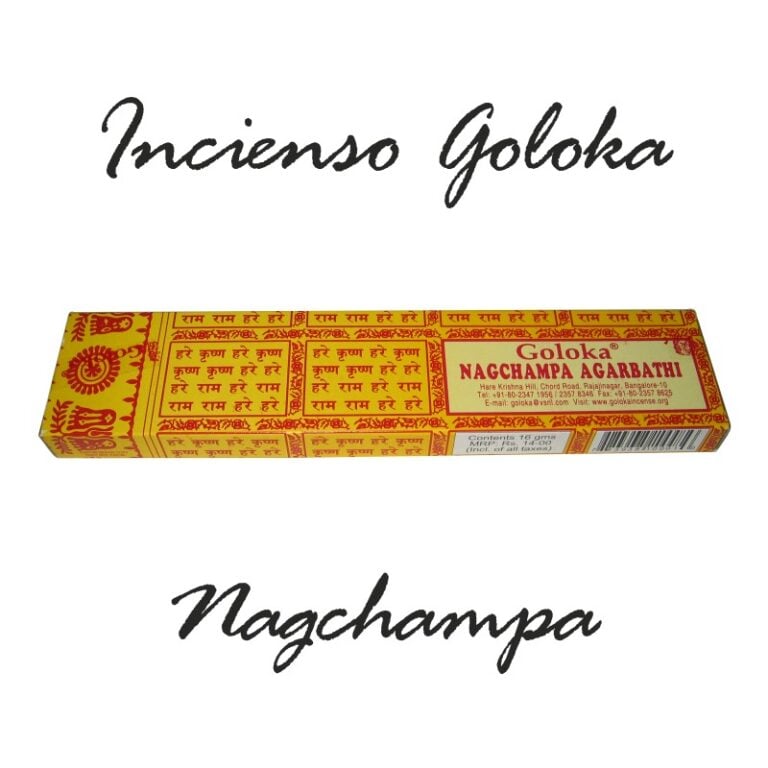 Incienso Natural Nag Champa Goloka 16g SYS Aromas aroma floral y dulce