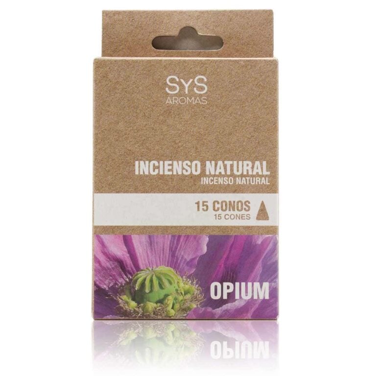 Incienso Natural Opium 15 Conos SYS Aromas aroma oriental y amaderado