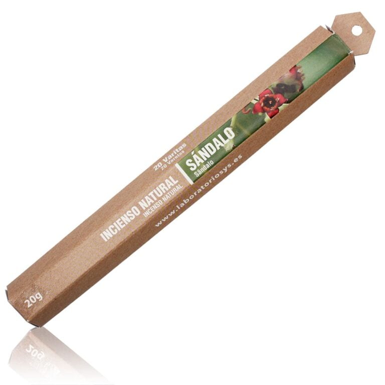 Incienso Natural Sándalo 20 Sticks SYS Aromas aroma especiado y amaderado
