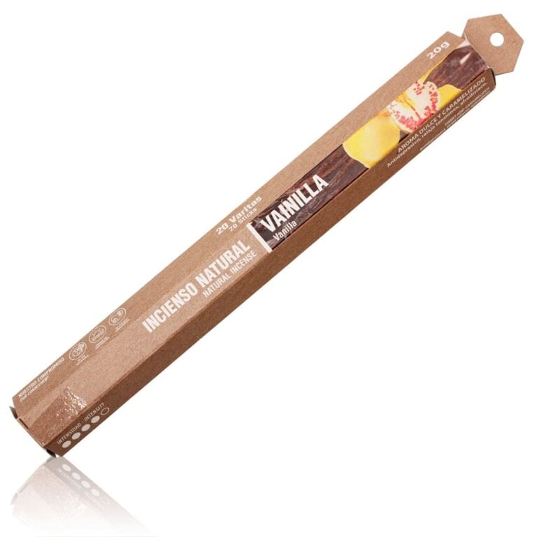 Incienso Natural Vainilla 20 Sticks SYS Aromas aroma dulce y caramelizado