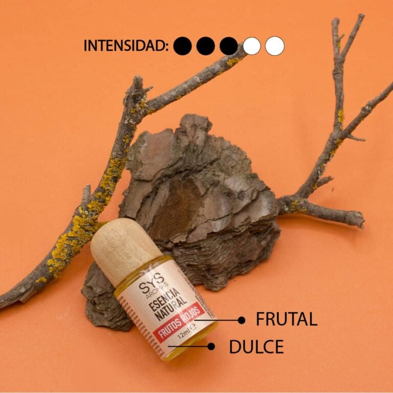 Esencia Frutos Rojos 12ml SYS Aromas con aroma dulce y afrutado e intensidad media alta