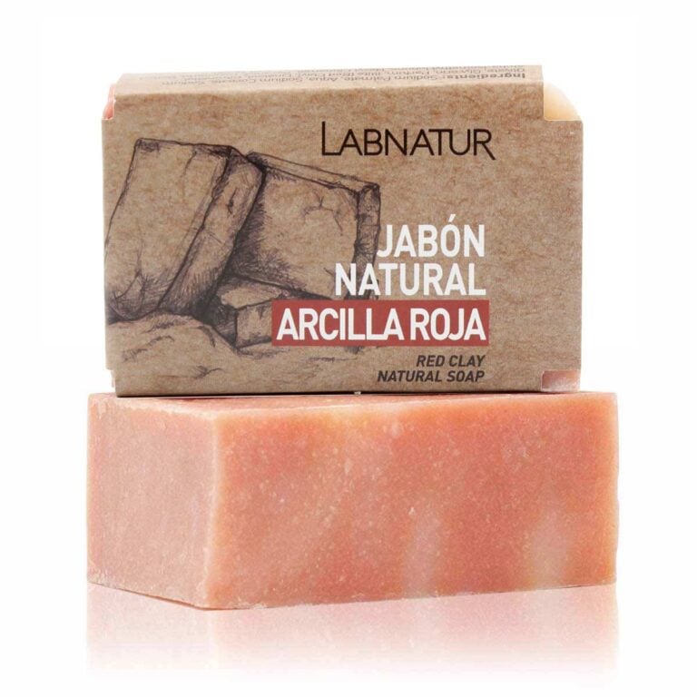 Jabón Natural Arcilla Roja 100g Labnatur natural y vegano para piel grasa y tendencia acneica