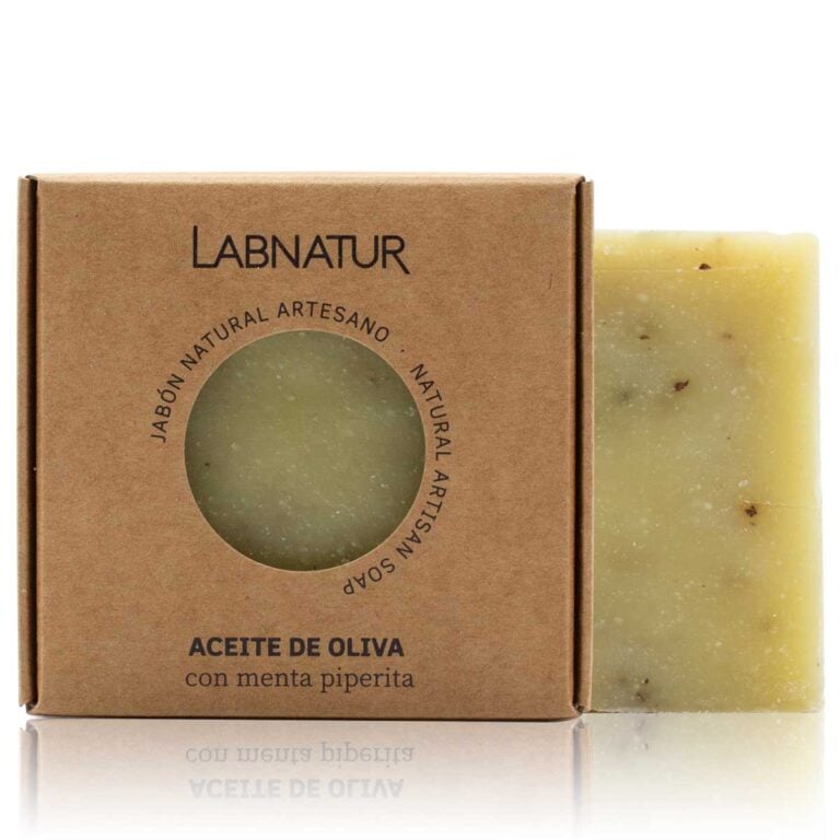 Jabón Natural Artesano Aceite de Oliva 100g Labnatur natural y vegano sin aceite de palma para piel seca o dañada