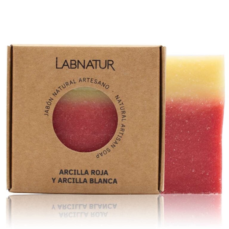 Jabón Natural Artesano Arcilla 100g Labnatur natural y vegano sin aceite de palma para piel grasa o acneica