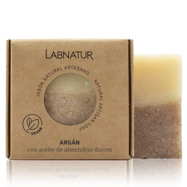 Jabón Natural Artesano Argán 100g Labnatur natural y vegano sin aceite de palma para piel seca o madura