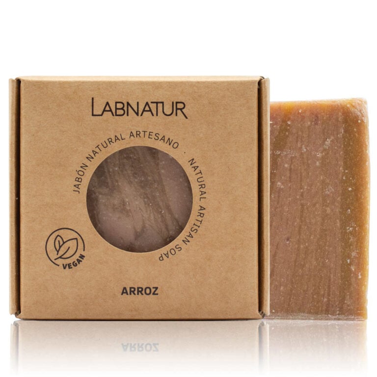 Jabón Natural Artesano Arroz 100g Labnatur natural y vegano sin aceite de palma para piel sensible o irritada