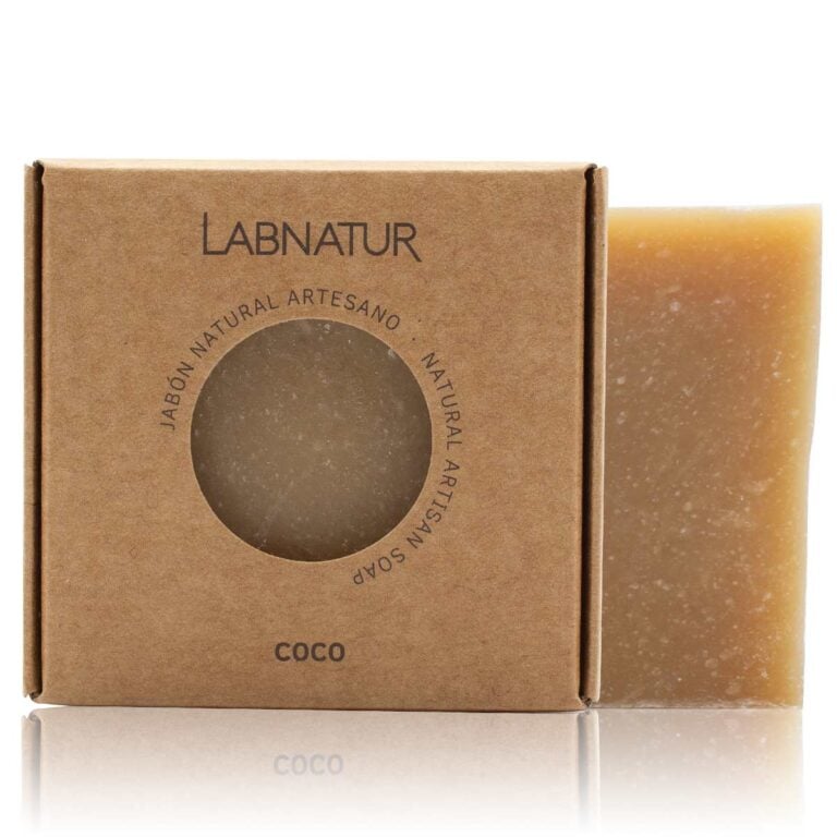 Jabón Natural Artesano Coco 100g Labnatur natural y vegano sin aceite de palma para piel normal, mixta o con exceso de grasa