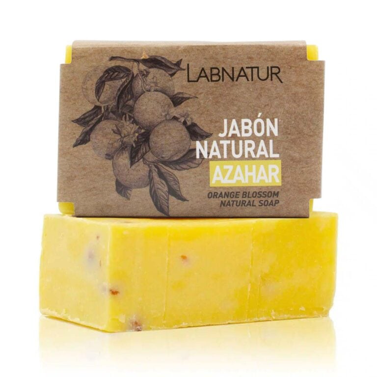 Jabón Natural Azahar 100g Labnatur natural y vegano para piel sensible, seca o delicada