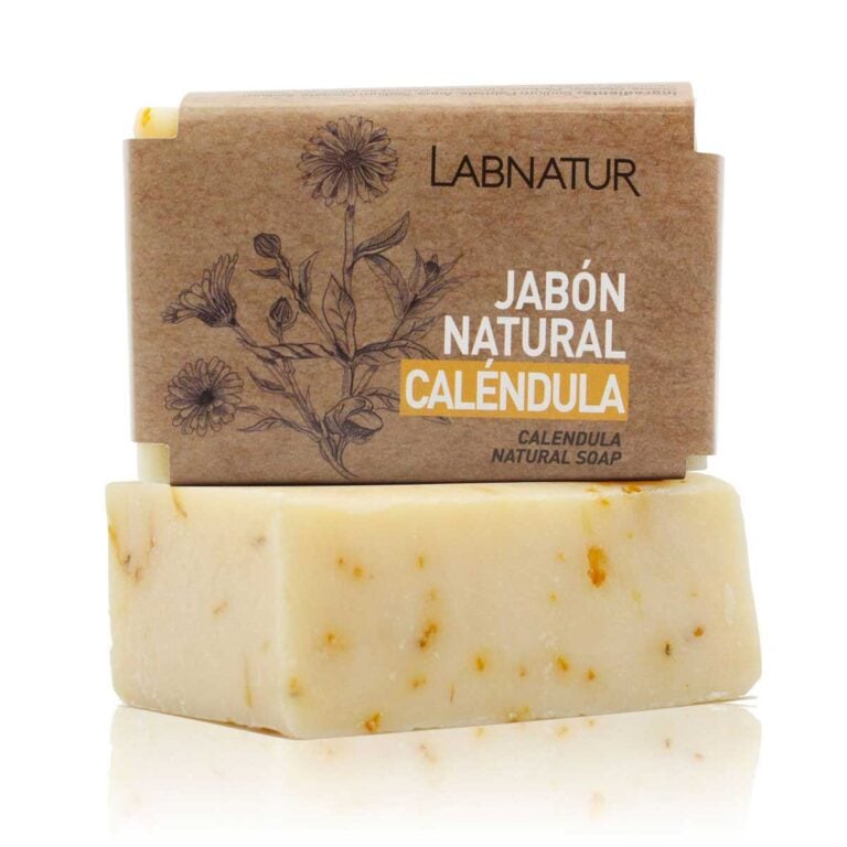 Jabón Natural Caléndula 100g Labnatur natural y vegano para piel sensible y delicada