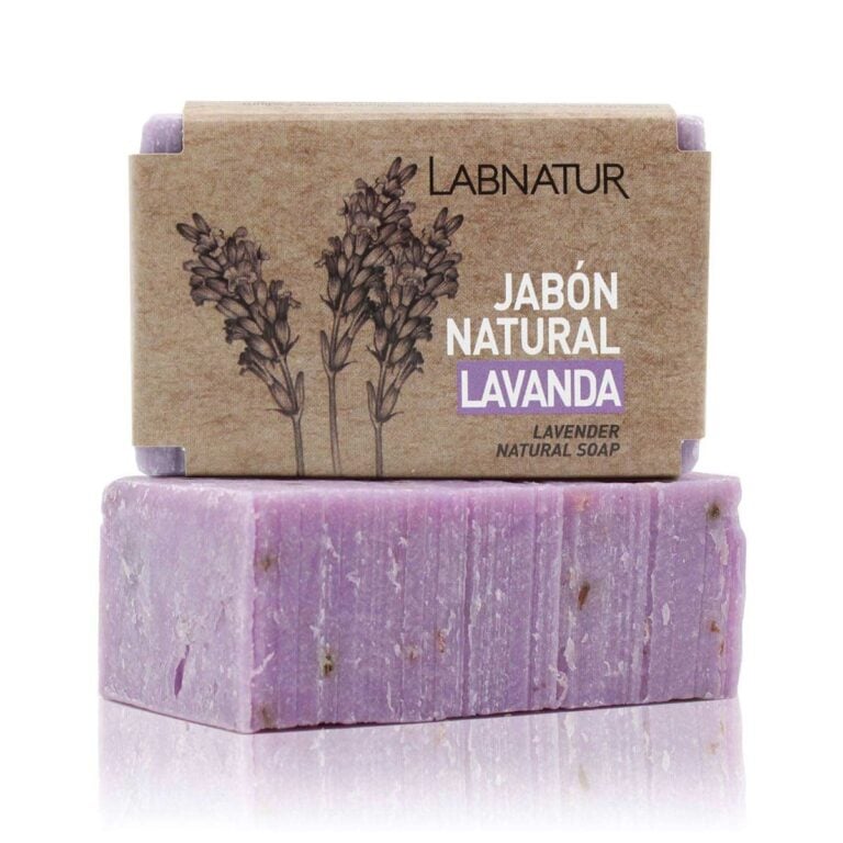 Jabón Natural Lavanda 100g Labnatur natural y vegano para piel sensible y delicada