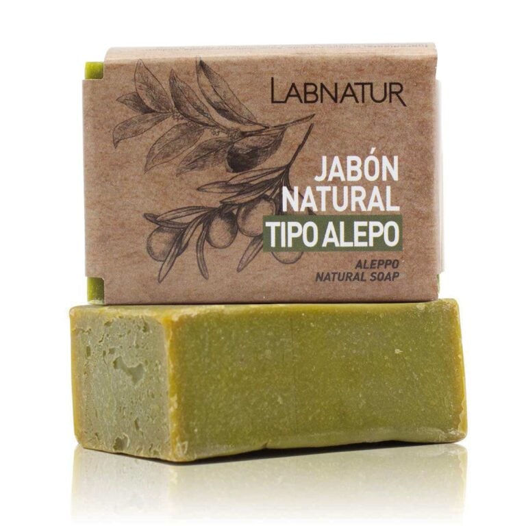 Jabón Natural Tipo Alepo 100g Labnatur natural y vegano para piel sensible, reactiva, mixta o grasa