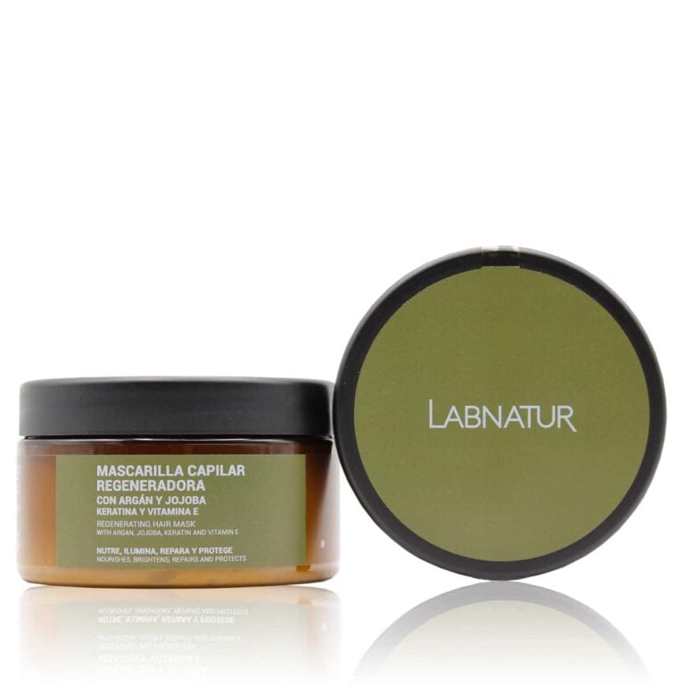 Mascarilla Capilar Argán y Jojoba con Keratina 250ml Labnatur para nutrir, reparar, suavizar y proteger el cabello.