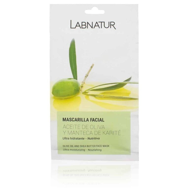 Mascarilla facial Aceite de Oliva y Karité 15ml Labnatur nutritiva e hidratante para piel seca.