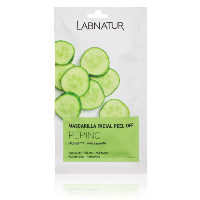 Mascarilla facial peel-off de Pepino 10 ml Labnatur hidratante y refrescante para todo tipo de pieles.