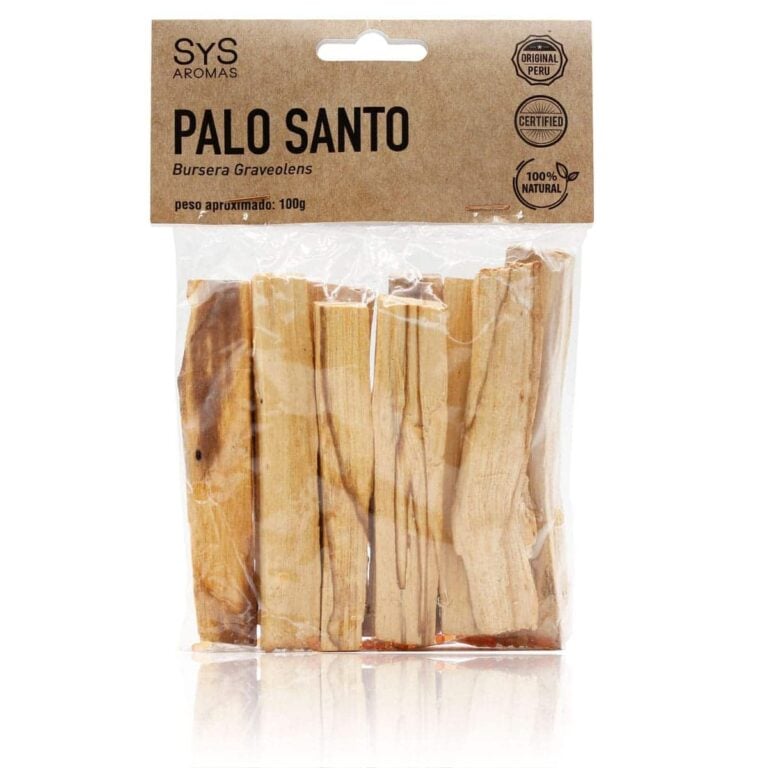 Palo Santo 100g SYS Aromas madera natural de Perú para sahumar y purificar ambientes