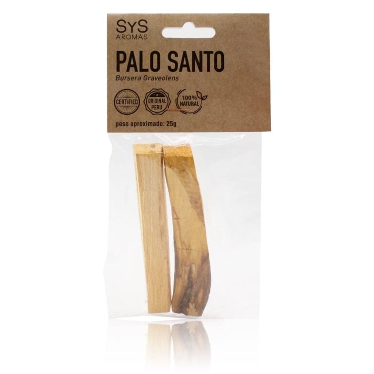 Palo Santo 25g SYS Aromas madera natural de Perú para sahumar y purificar ambientes