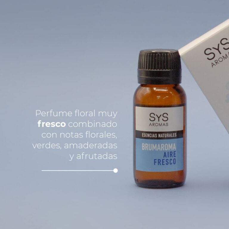 Esencia Hidrosoluble Aire Fresco 50ml SYS Aromas con notas florales verdes amaderadas y afrutadas