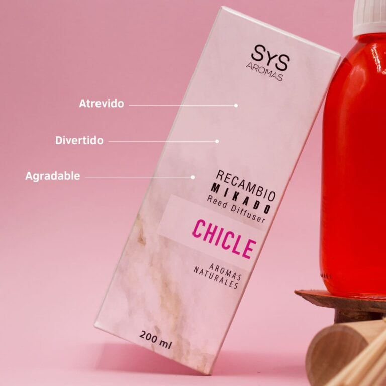 Recambio Mikado Chicle 200ml SYS Aromas con mensajes atrevido, divertido y agradable