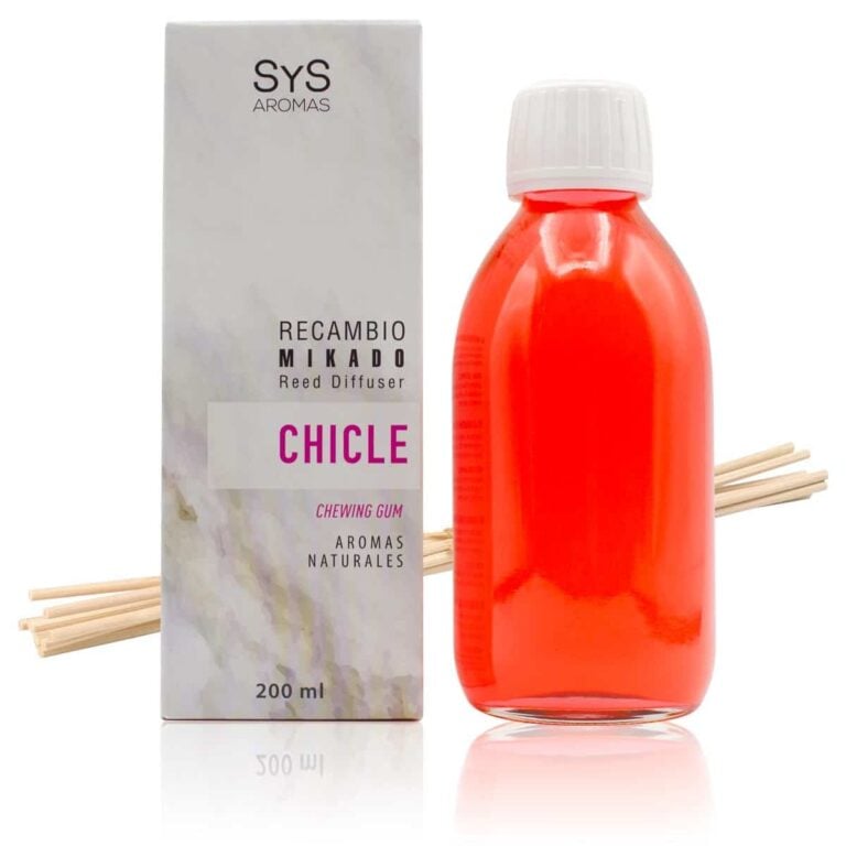 Recambio Mikado Chicle 200ml + Palos Mármol SYS Aromas aroma dulce y afrutado