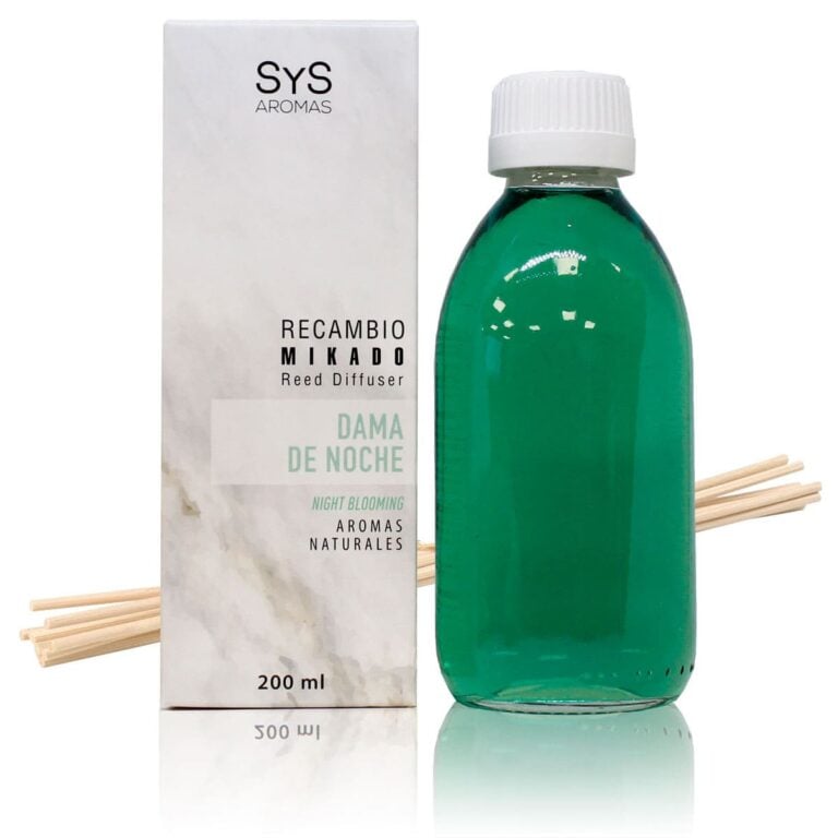Recambio Mikado Dama de Noche 200ml + Palos Mármol SYS Aromas aroma floral y agreste