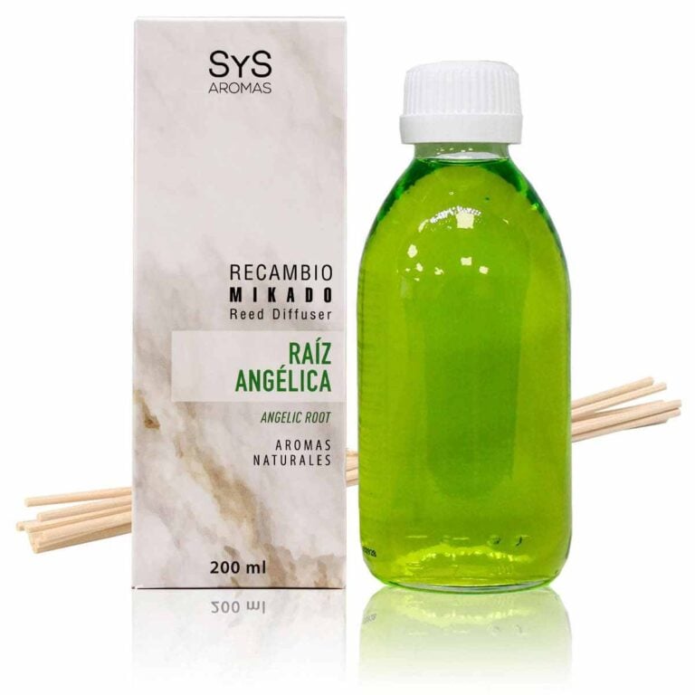 Recambio Mikado Raíz Angélica 200ml + Palos Mármol SYS Aromas aroma herbal y balsámico