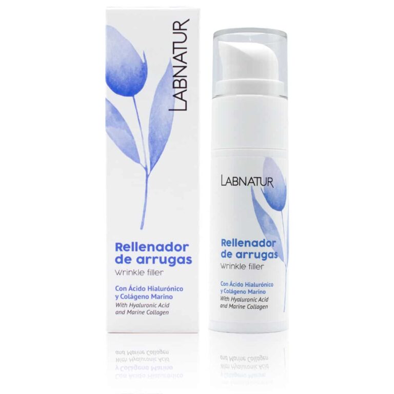 Rellenador de Arrugas 30ml Labnatur con ácido hialurónico, colágeno marino, aloe vera y vitamina E.