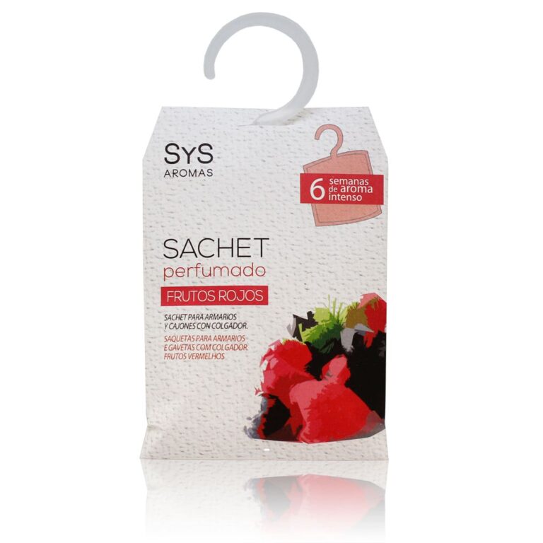 Sachet Perfumado Frutos Rojos 12g SYS Aromas para armarios y cajones aroma afrutado y dulce