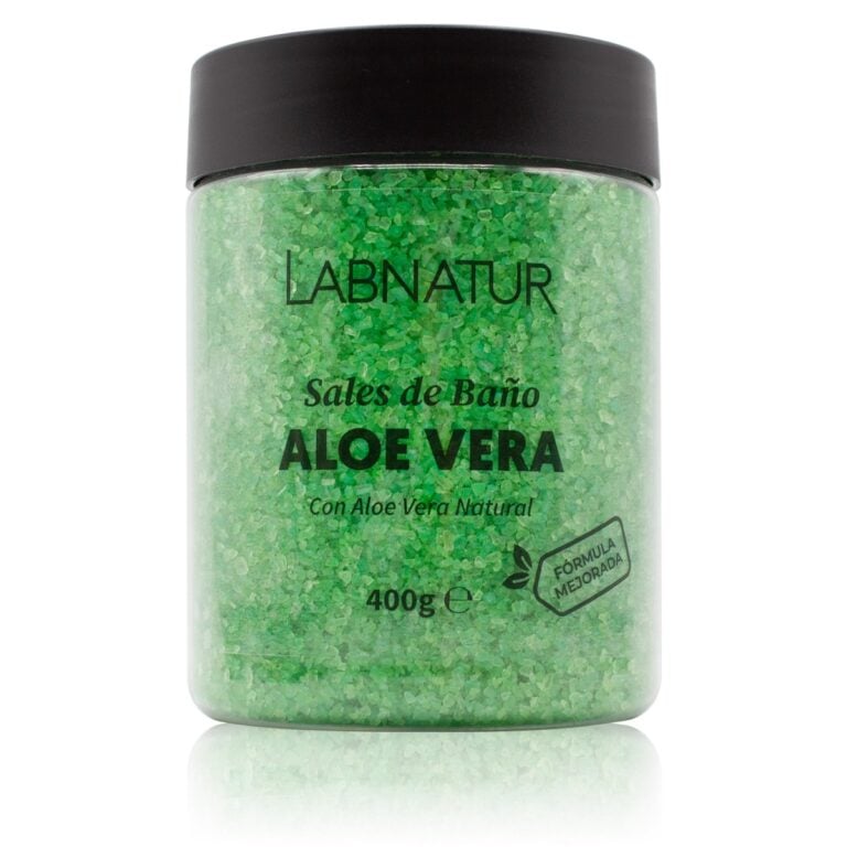 Sales de Baño Aloe Vera 400g Labnatur naturales y veganas para baño relajante, piel hidratada y fresca