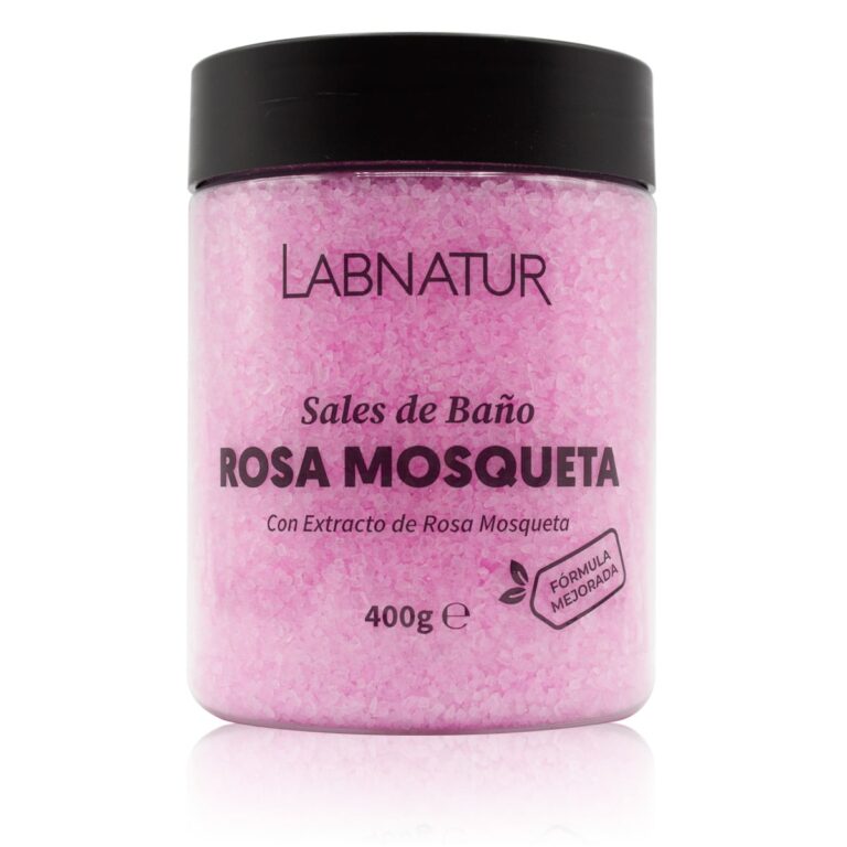 Sales de Baño Rosa Mosqueta 400g Labnatur naturales y veganas con rosa mosqueta para baño relajante y regenerador