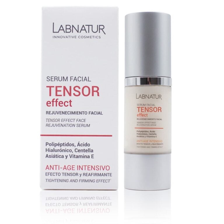 Sérum facial Tensor Effect 30ml Labnatur natural con polipéptidos ácido hialurónico centella asiática vitamina E y alantoína