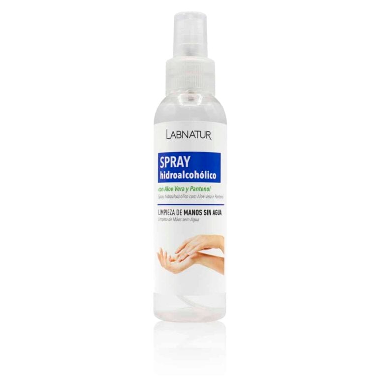 Spray hidroalcohólico Aloe Vera y Pantenol 125ml Labnatur para limpieza de manos sin agua