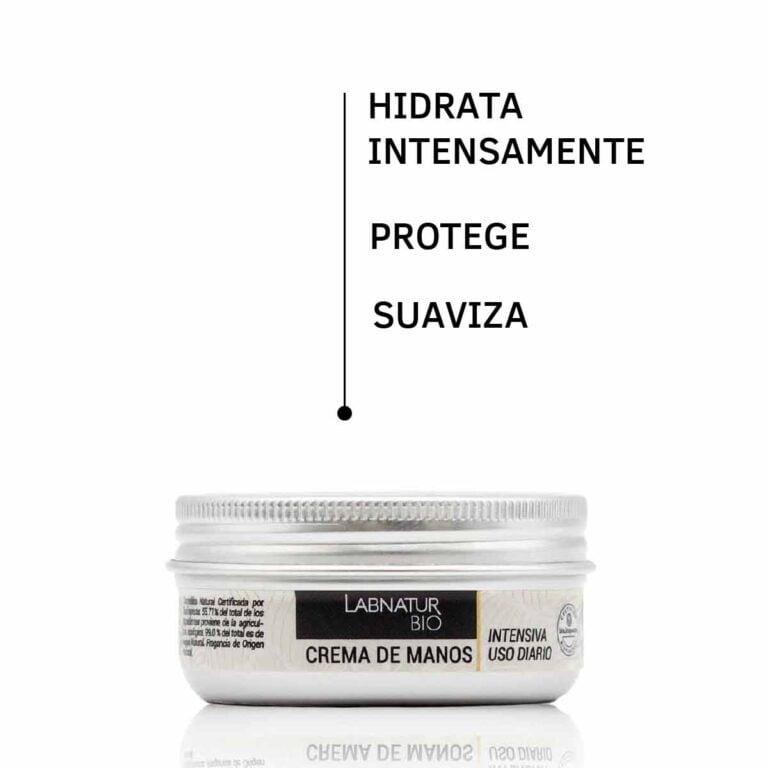 Beneficios de la Crema de Manos Reparadora Labnatur Bio 50ml que hidrata intensamente, protege y suaviza.