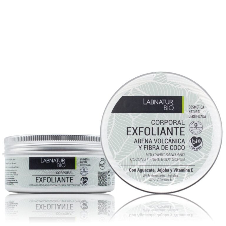 Exfoliante Corporal Labnatur Bio 250ml con envase metálico y tapa frontal sobre fondo blanco.