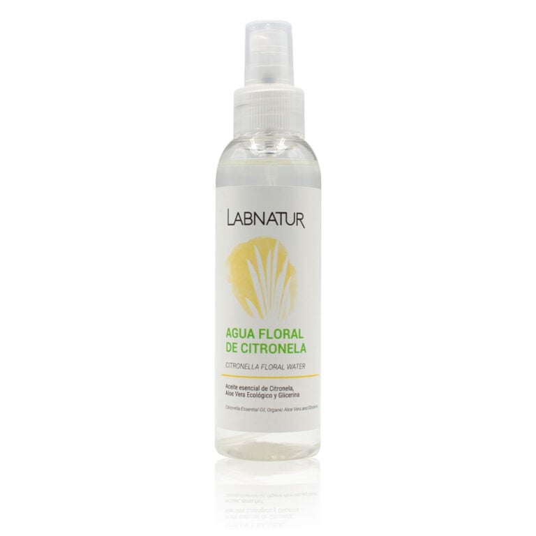 Agua Floral de Citronela 125ml Labnatur en envase transparente con pulverizador