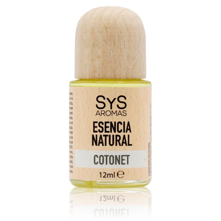 Esencia Natural Cotonet 12ml SYS Aromas para quemadores y humidificadores aroma fresco y limpio