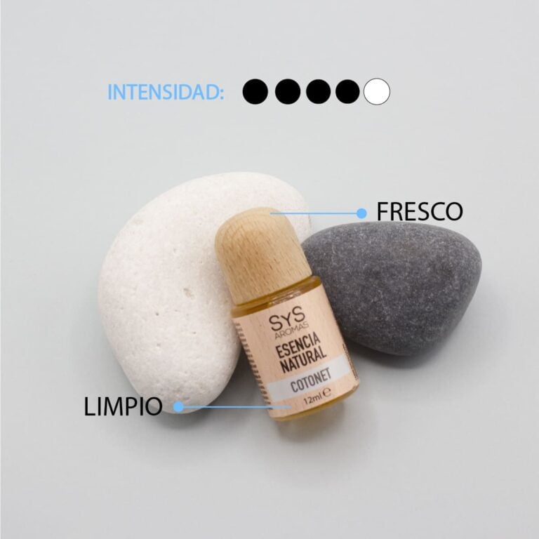 Esencia Cotonet 12ml SYS Aromas con aroma fresco y limpio e intensidad cuatro de cinco