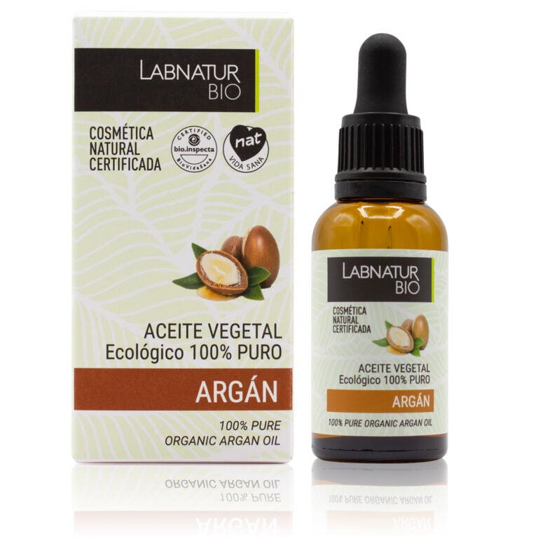 Aceite Argán 100% Puro 30ml Labnatur Bio ecológico y vegano para hidratar piel, reparar cabello y nutrir uñas.