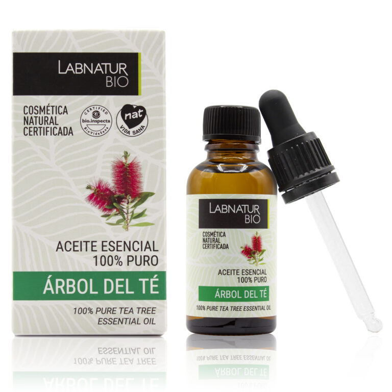 Aceite Esencial Árbol del Té 100% Puro 30ml Labnatur Bio natural certificado, ecológico y vegano para piel y cabello.