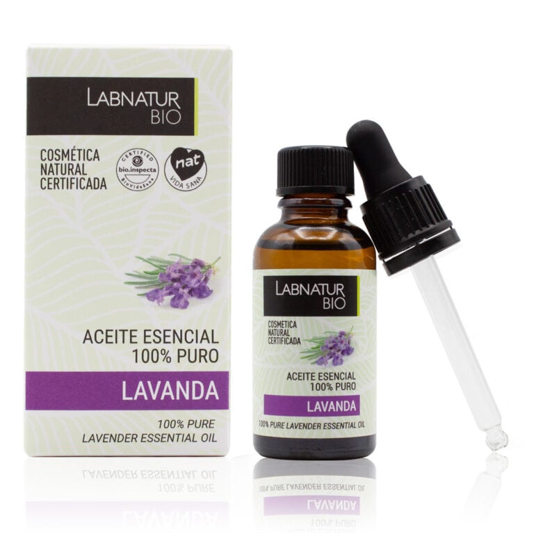 Aceite Esencial Lavanda 100% Puro 30ml Labnatur Bio natural certificado, ecológico y vegano para piel, cabello y aromaterapia.