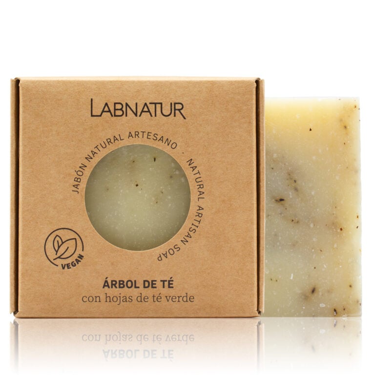 Jabón Natural Artesano Árbol de Té 100g Labnatur natural y vegano sin aceite de palma para piel grasa o acneica
