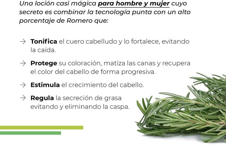 Beneficios de la Loción Anticanas y Anticaspa Labnatur con romero para hombre y mujer.