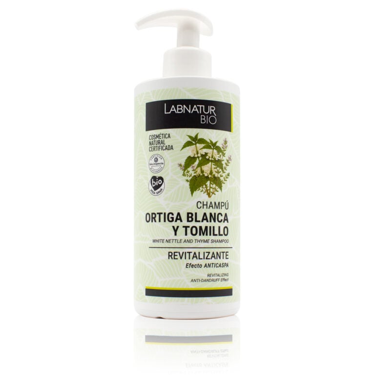 Champú Revitalizante Ortiga Blanca y Tomillo 450ml Labnatur Bio natural ecológico con eucalipto y aloe vera