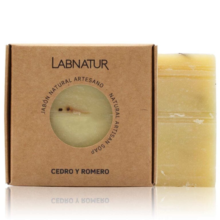 Jabón Natural Artesano Cedro y Romero 100g Labnatur natural y vegano sin aceite de palma para piel apagada o con falta de firmeza